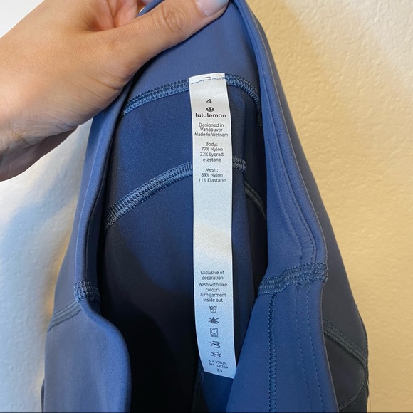 LULULEMON code blue Wunder Under crop leggings NWT - Picture 8 of 9